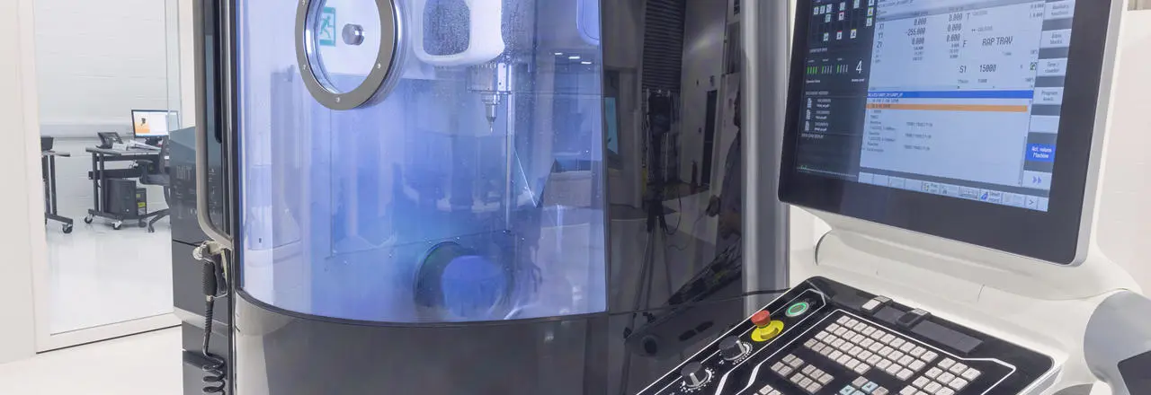 Close-up of amac machine