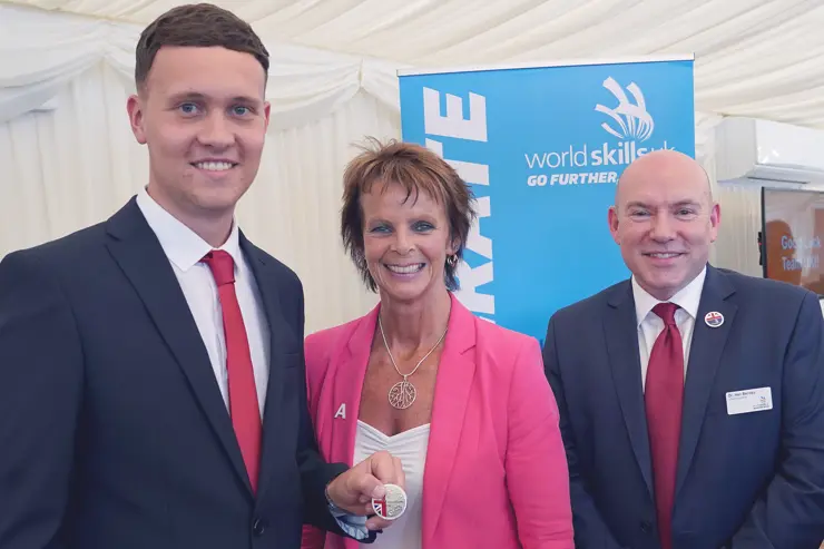 Elliot stood with Anne Milton MP