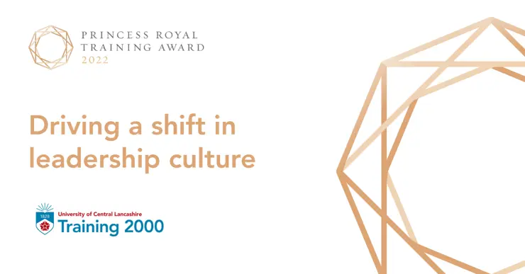 Princess Royal Training Award - Driving a shift in leadership culture